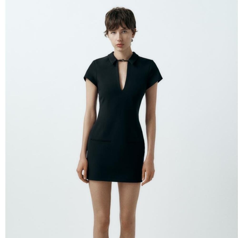 Zara Black Mini Dress XS Little Black Dress